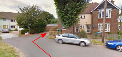 Entry road to the Roffey Club